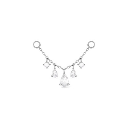 Eloise • White Topaz Chain Attachment 25mm