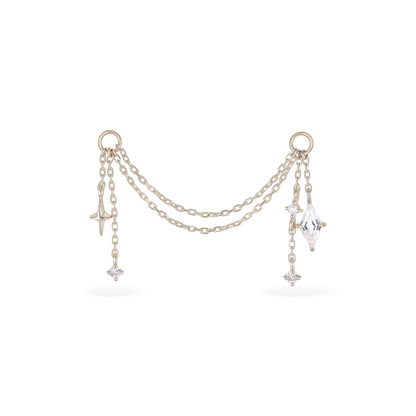 Julia • Celestial Draped Link Chain Attachment
