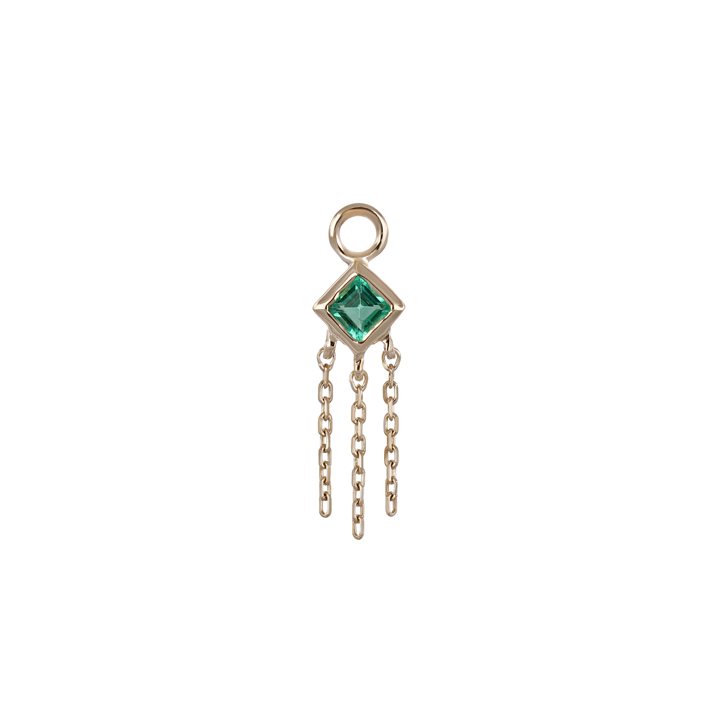 Neo Emerald 14K gold charm