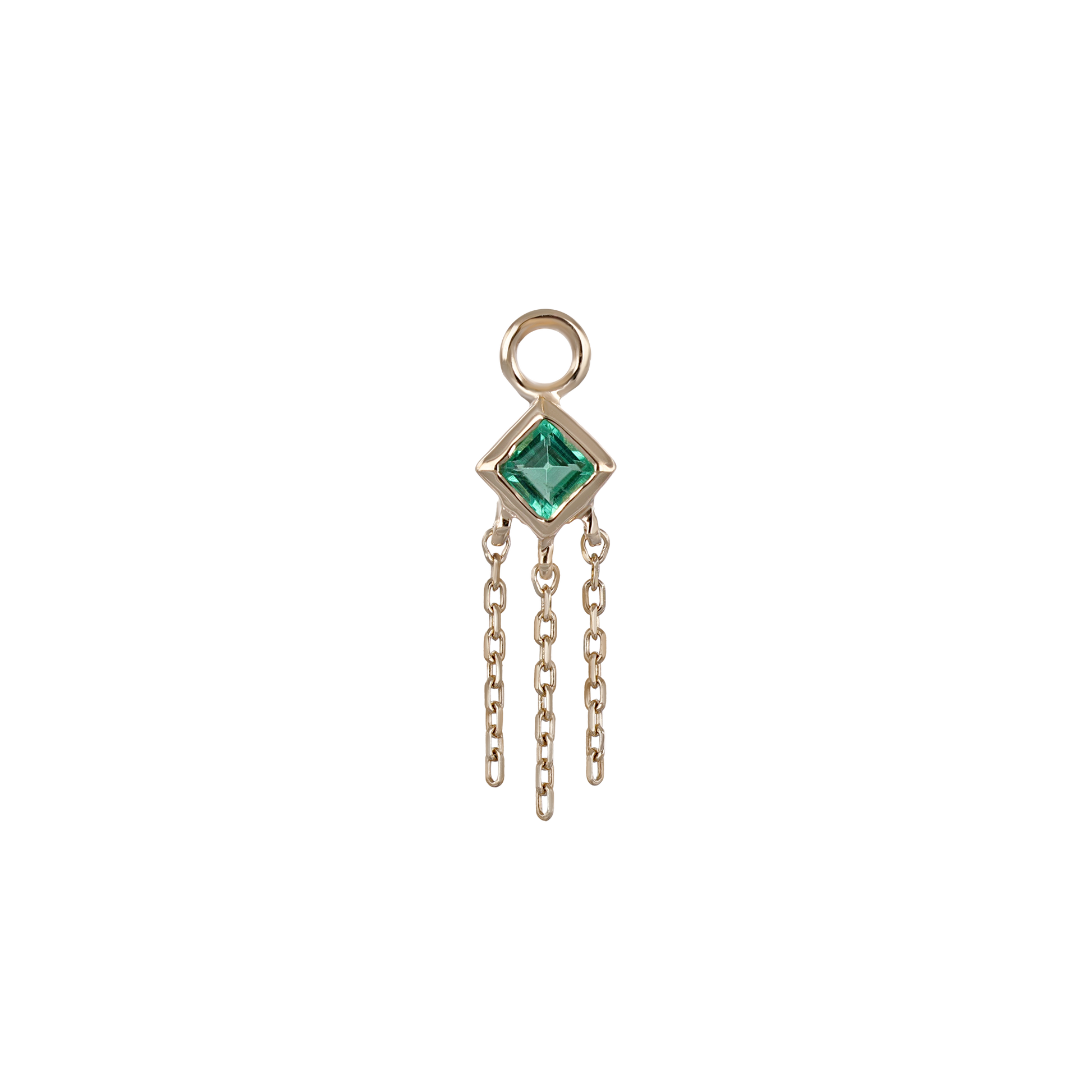 Neo Emerald 14K gold charm