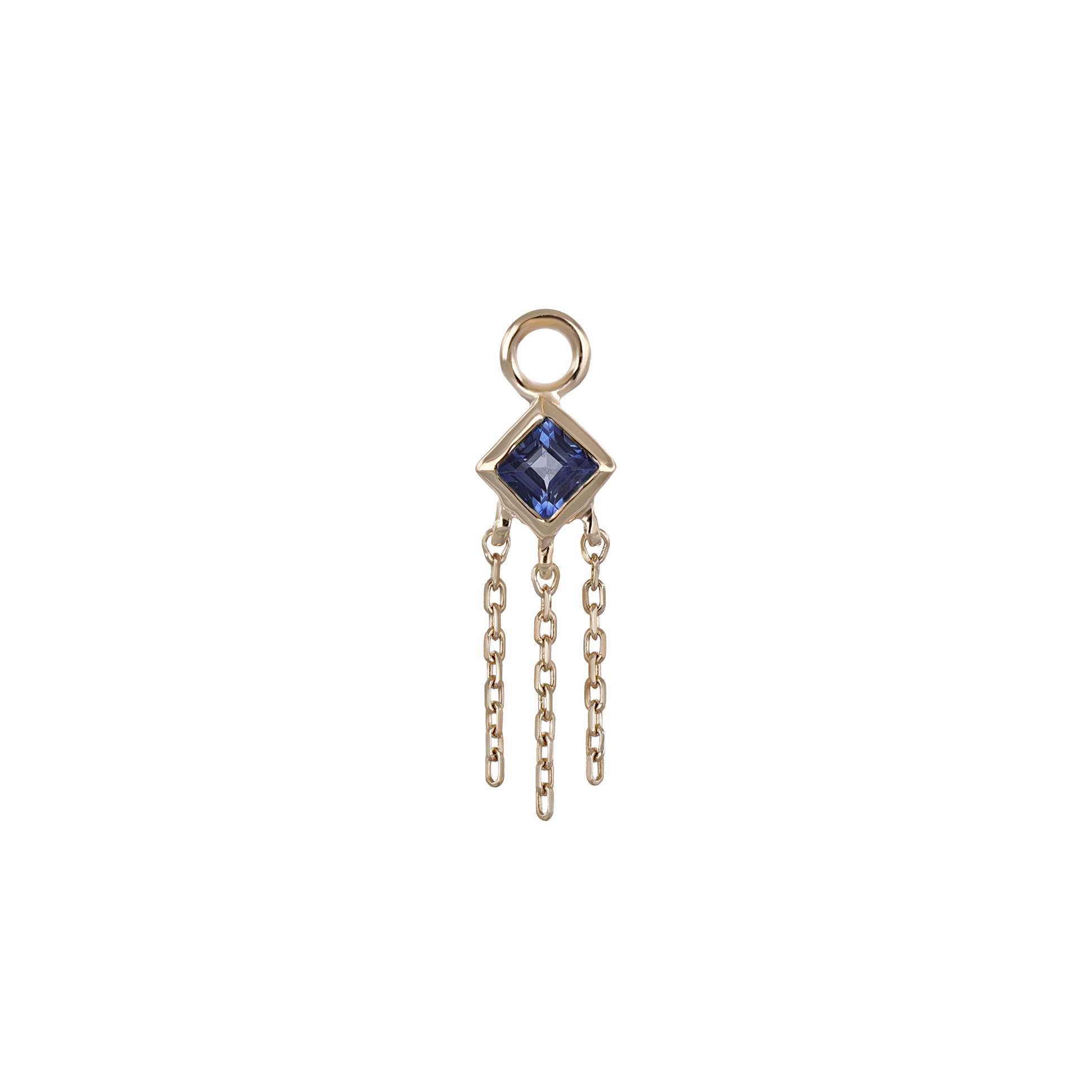 Neo Sapphire 14K gold charm