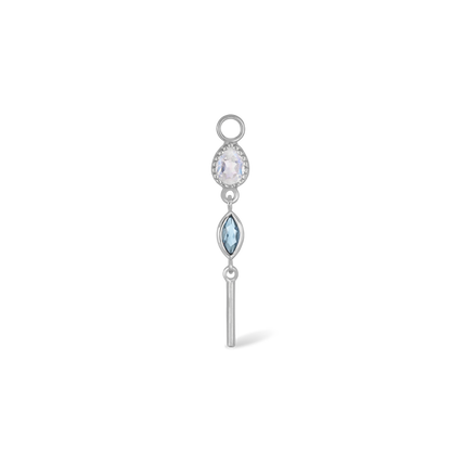 Celene • MultiGemstone Bar Drop Charm