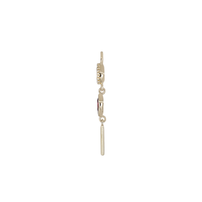 Celene • MultiGemstone Bar Drop Charm