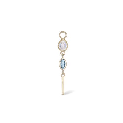 Celene • MultiGemstone Bar Drop Charm