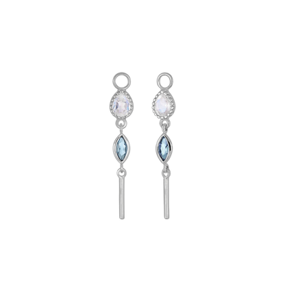 Celene • MultiGemstone Bar Drop Charm