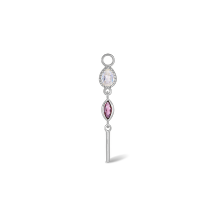 Celene • MultiGemstone Bar Drop Charm