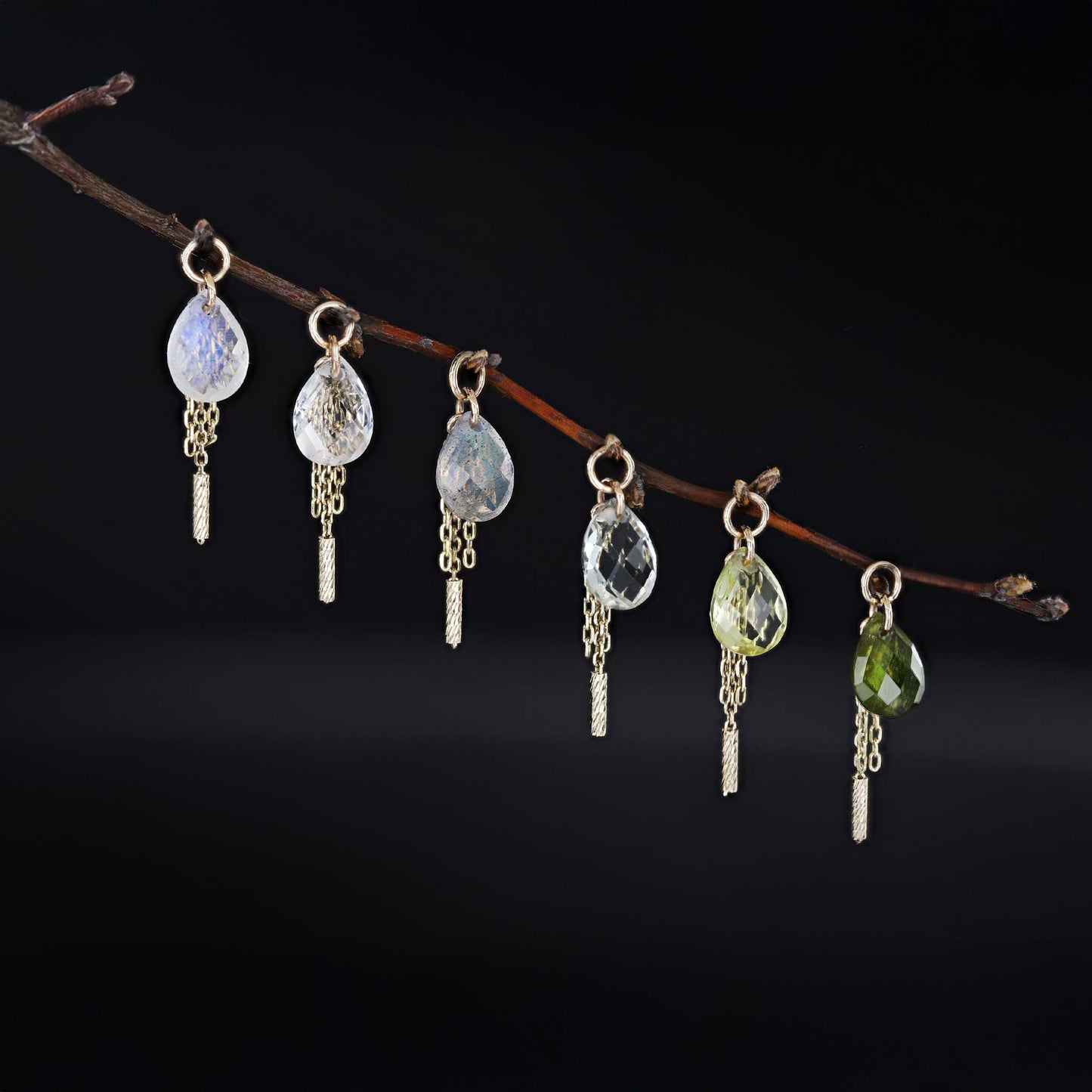 Nobel • Gemstone Tassel Charm