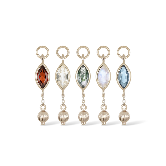 Aris • Golden Bead Drop Charm