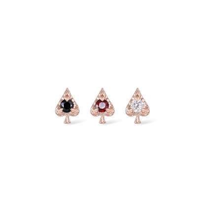 Spade • Ace of Gems Flatback Stud
