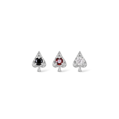 Spade • Ace of Gems Flatback Stud