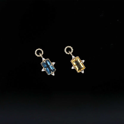 Bette • Gemstone Hoop Charm