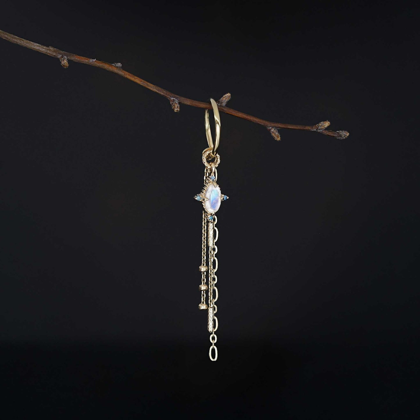 Charlotte • Gemstone Hoop Charm