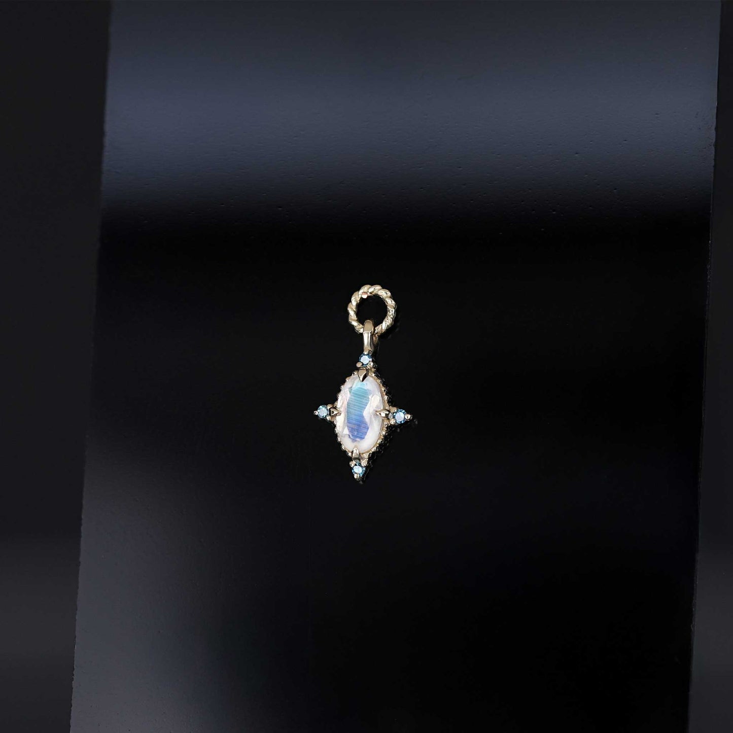 Charlotte • Gemstone Hoop Charm