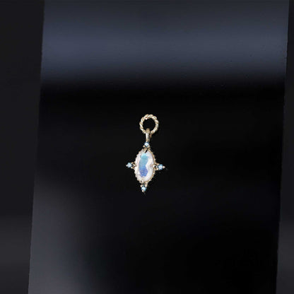 Charlotte • Gemstone Hoop Charm