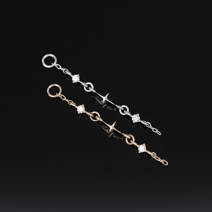 Nicole • Double Diamond Drop Charm