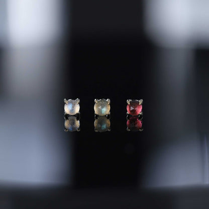 2.5mm Rose Cut Gemstone Threadless End