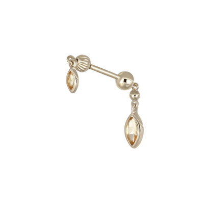 Vira • Marquise Gemstone Double Barbell Internally Threaded
