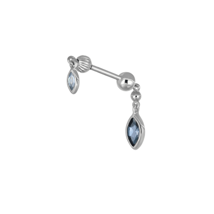 Vira • Marquise Gemstone Double Barbell Internally Threaded