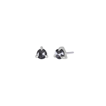 2mm Rose Cut Diamond 3-Prong Threadless End