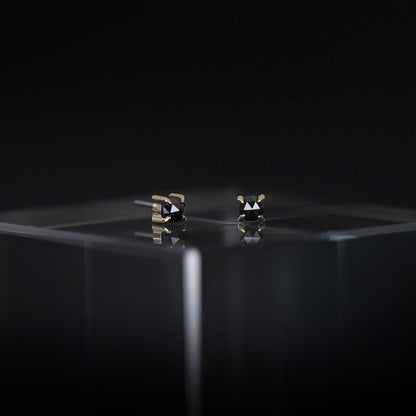 2mm Rose Cut Diamond 4-Prong Threadless End