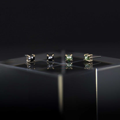 2mm Rose Cut Diamond 4-Prong Threadless End