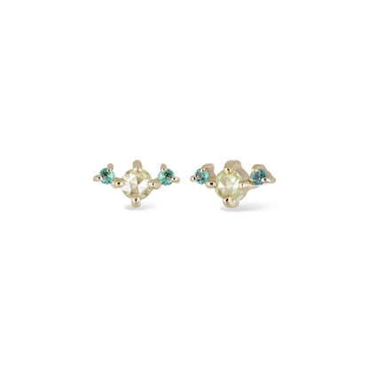 Astrid • Rose Cut Diamond Trio Threadless End