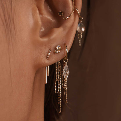 Twinette • 14K Gold Gemstone Threadless End