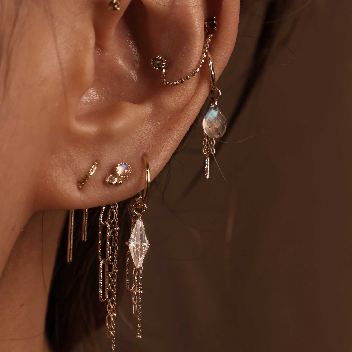 Twinette • 14K Gold Gemstone Threadless End