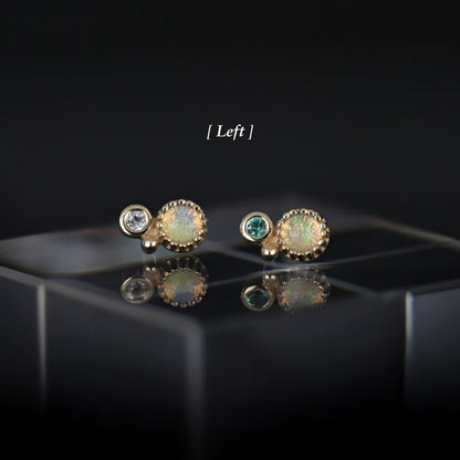 Twinette • 14K Gold Gemstone Threadless End