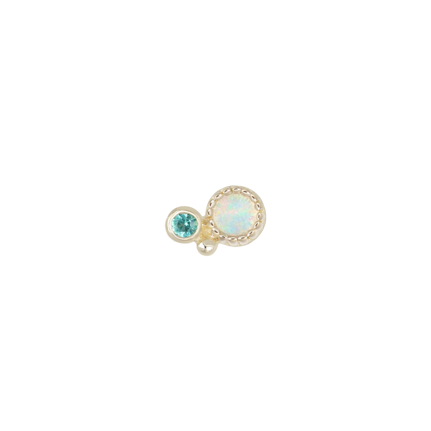 Twinette • 14K Gold Gemstone Threadless End