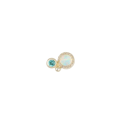 Twinette • 14K Gold Gemstone Threadless End