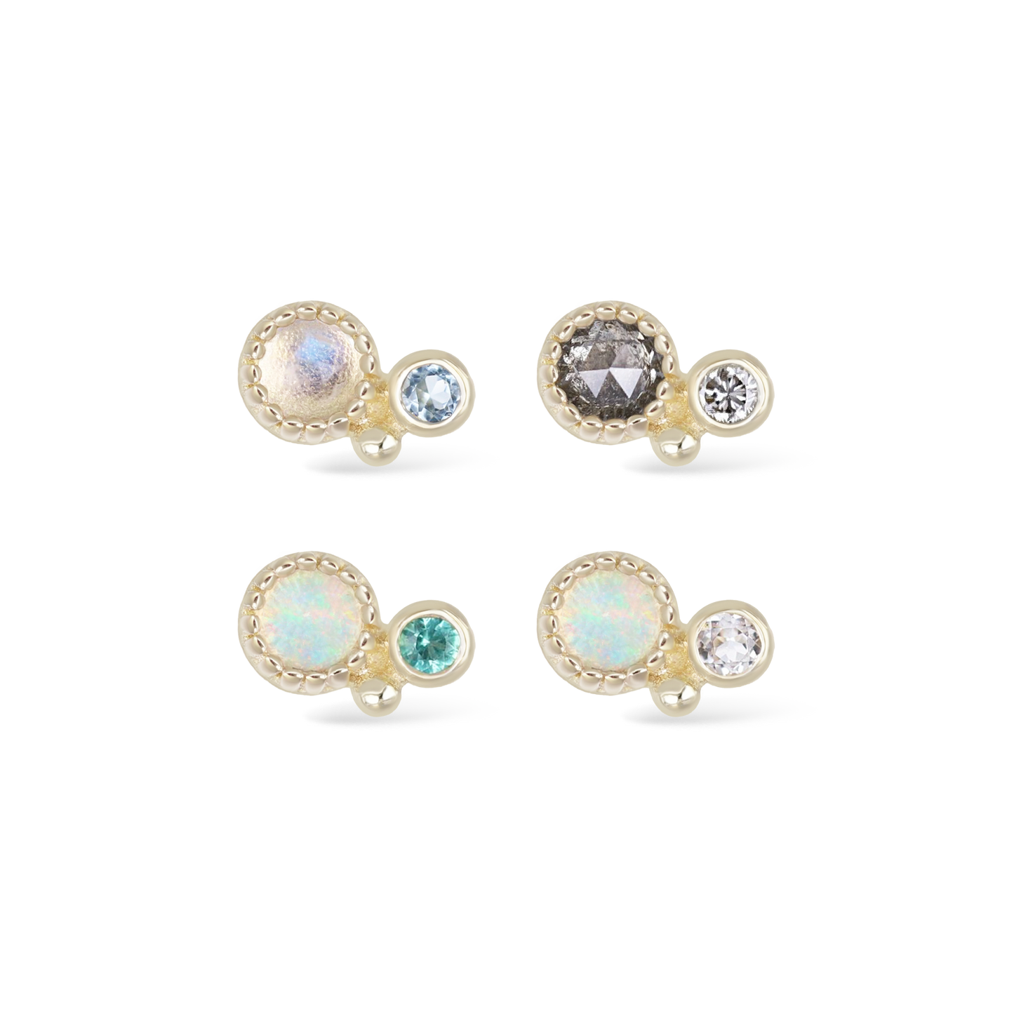 Twinette • 14K Gold Gemstone Threadless End