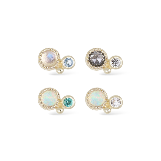 Twinette • 14K Gold Gemstone Threadless End