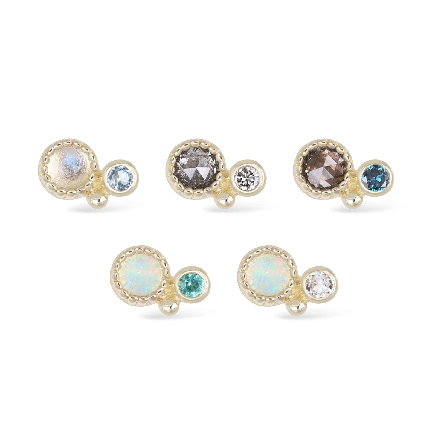 Twinette • 14K Gold Gemstone Threadless End