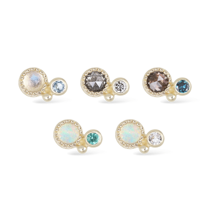 Twinette • 14K Gold Gemstone Threadless End