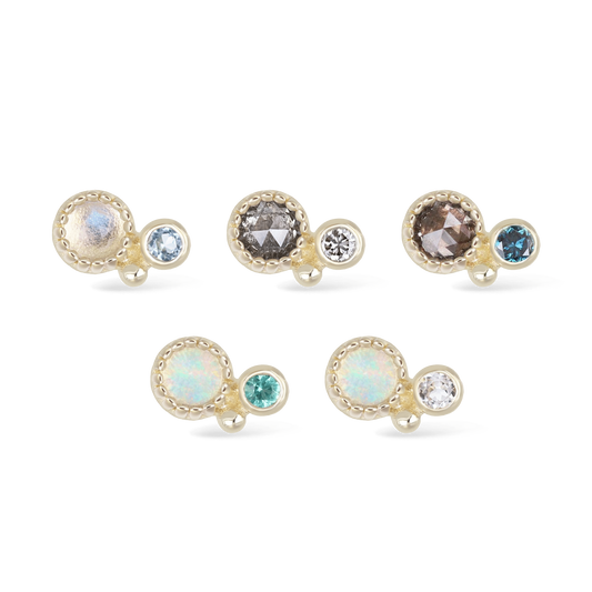 Twinette • 14K Gold Gemstone Threadless End