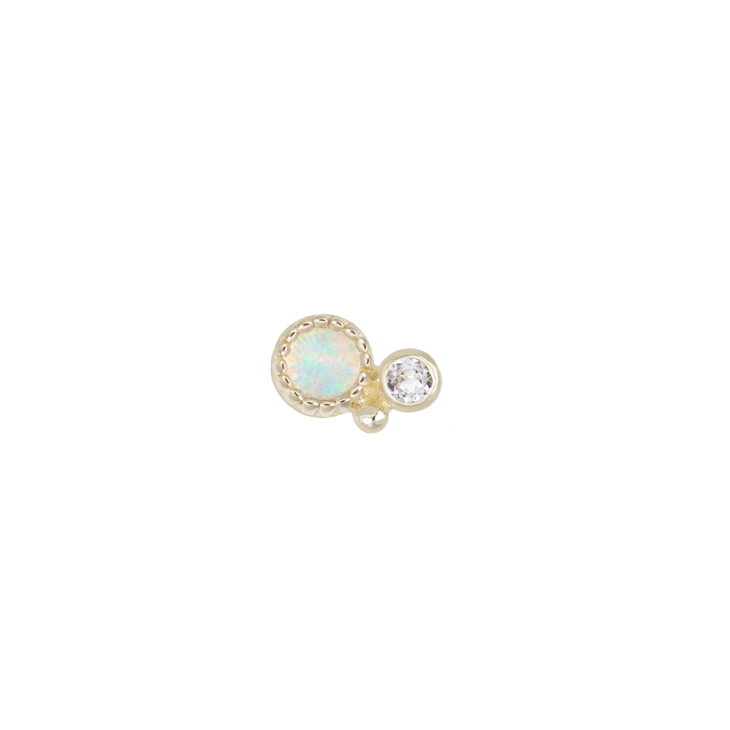 Twinette • 14K Gold Gemstone Threadless End