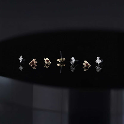 Heart • Ace of Gems Flatback Stud