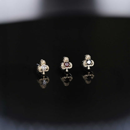 Club • Ace of Gems Flatback Stud