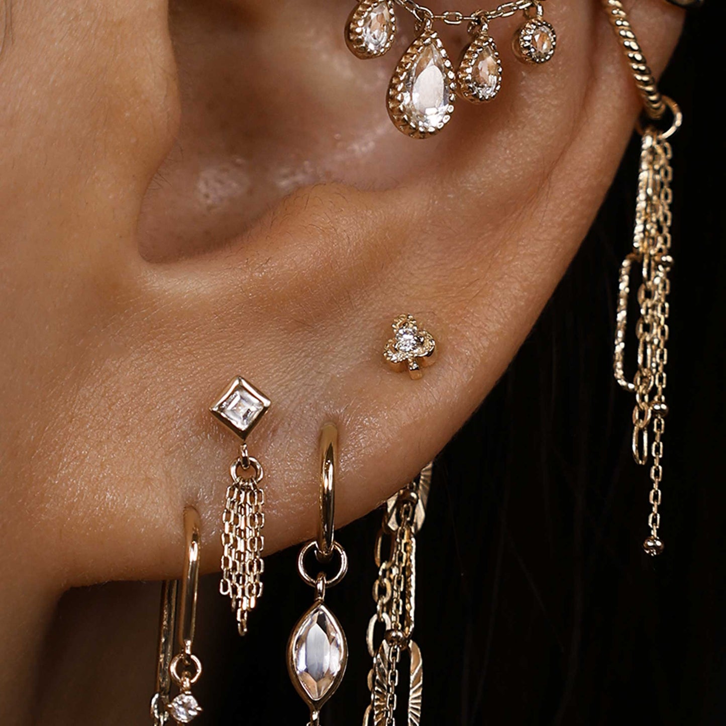 Club • Ace of Gems Flatback Stud