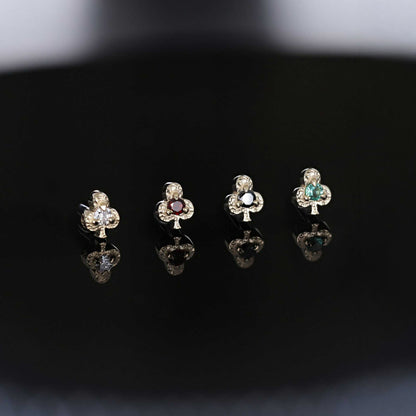 Club • Ace of Gems Flatback Stud