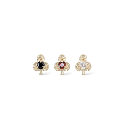 Club • Ace of Gems Flatback Stud