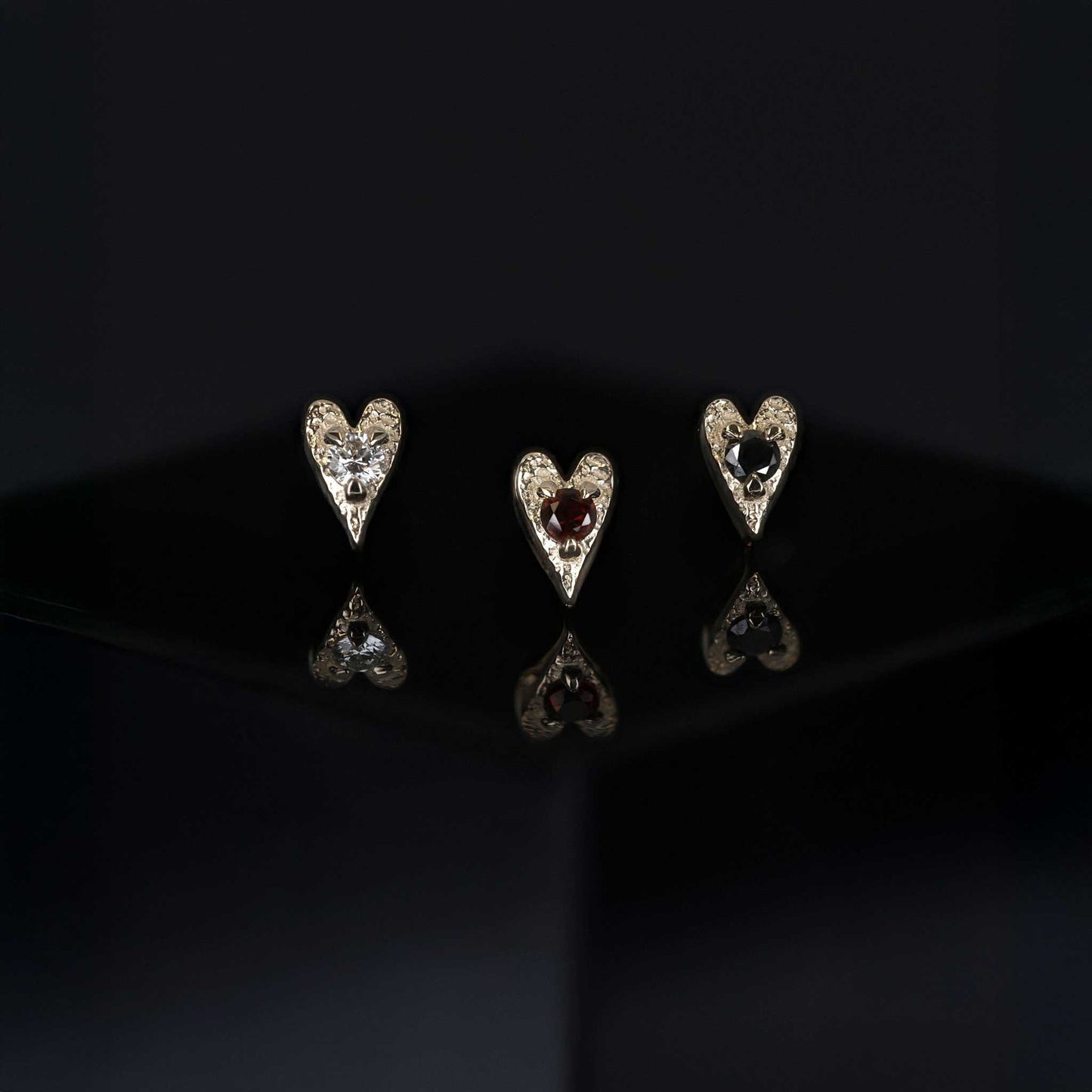 Heart • Ace of Gems Flatback Stud