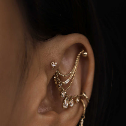 Heart • Ace of Gems Flatback Stud