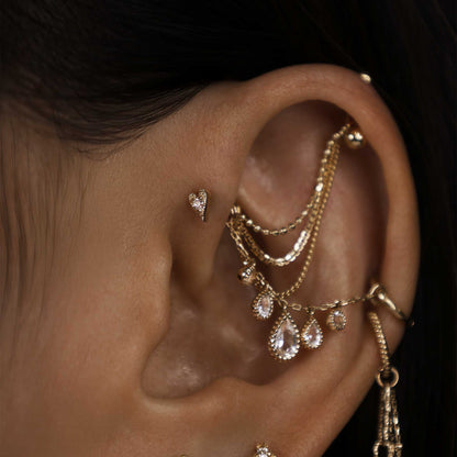 Heart • Ace of Gems Flatback Stud