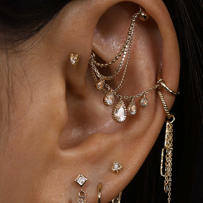 Heart • Ace of Gems Flatback Stud