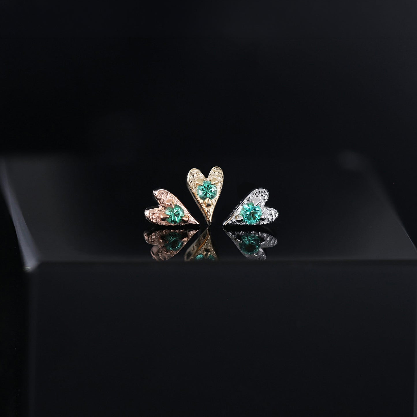 Heart • Ace of Gems Flatback Stud