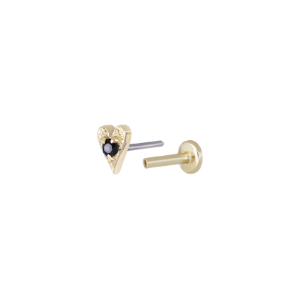 Heart • Ace of Gems Flatback Stud