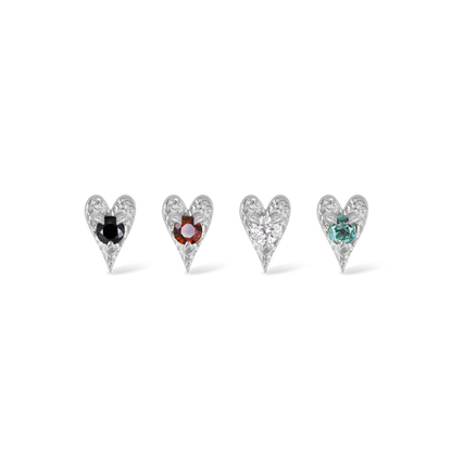 Heart • Ace of Gems Flatback Stud