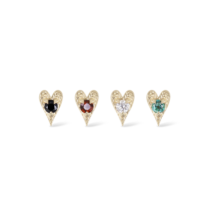 Heart • Ace of Gems Flatback Stud